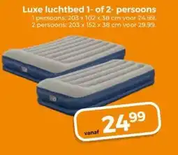 Trekpleister Luxe luchtbed 1- of 2-persoons aanbieding
