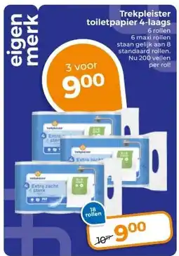 Trekpleister Trekpleister toiletpapier 4-laags aanbieding