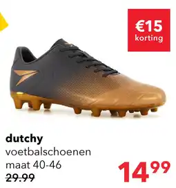 Scapino Dutchy voetbalschoenen FG heren zwart brons aanbieding