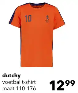Scapino Dutchy kinder voetbal T-shirt oranje blauw aanbieding