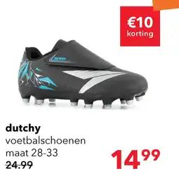 Scapino Dutchy FG kinder voetbalschoenen zwart blauw aanbieding