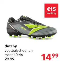 Scapino Dutchy FG heren voetbalschoenen grijs groen aanbieding