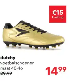 Scapino Dutchy FG heren voetbalschoenen goud aanbieding