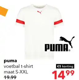 Scapino Puma IndividualRISE heren voetbal T-shirt wit aanbieding