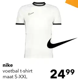 Scapino Nike DF Academy 23 heren sport T-shirt wit zwart aanbieding