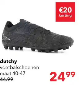 Scapino Dutchy FG heren voetbalschoenen zwart aanbieding