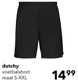 Scapino Dutchy heren voetbalshort zwart aanbieding