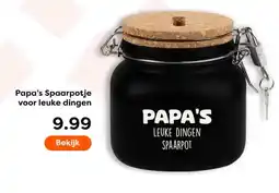 The Read Shop Papa's Spaarpotje voor leuke dingen aanbieding