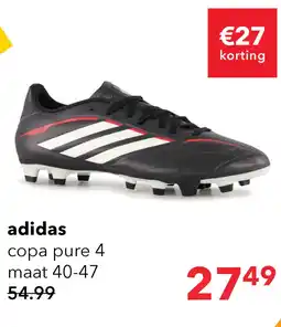 Scapino Adidas Copa Pure IV MG heren voetbalschoenen zwart aanbieding