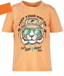Scapino Unsigned jongens T-shirt met tijger oranje aanbieding