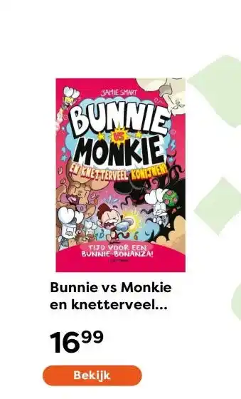 The Read Shop Bunnie vs Monkie en knetterveel konijnen! aanbieding
