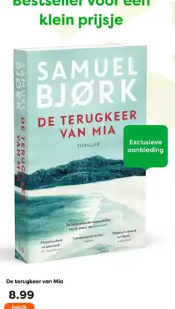 The Read Shop De terugkeer van Mia aanbieding