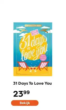 The Read Shop 31 Days To Love You aanbieding