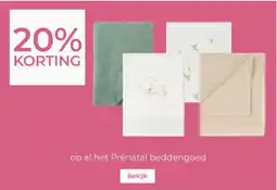 Prenatal op al het Prénatal beddengoed aanbieding