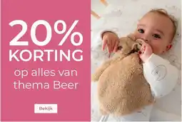 Prenatal op alles van thema Beer aanbieding