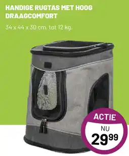 Pets & Co HANDIGE RUGTAS MET HOOG DRAAGCOMFORT aanbieding