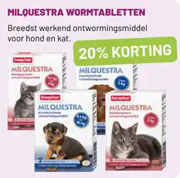 Pets & Co MILOUESTRA WORMTABLETTEN aanbieding