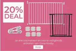 Prenatal op alle traphekken en kleine veiligheids artikelen van Dreambaby aanbieding