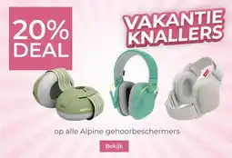 Prenatal op alle Alpine gehoorbeschermers aanbieding