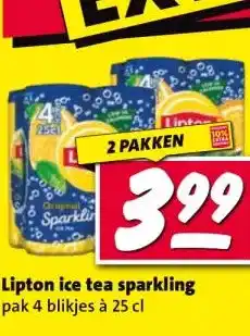Nettorama Lipton ice tea sparkling aanbieding