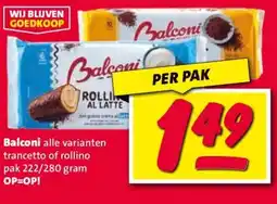 Nettorama Balconi alle varianten trancetto of rollino aanbieding