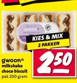 Nettorama gwoonº milkshake choco biscuit aanbieding