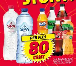 Nettorama Coca-Cola, Fanta, Sprite, Fuze Tea of Spa aanbieding