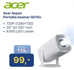 Levix Computershop Acer Aopen Portable beamer QH15s aanbieding