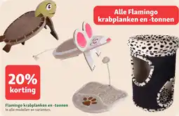 Maxi Zoo Alle Flamingo krabplanken en -tonnen aanbieding