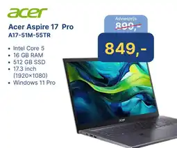 Levix Computershop Acer Aspire 17 Pro A17-51M-S5TR aanbieding