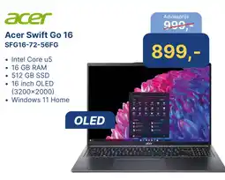Levix Computershop Acer Swift Go 16 SFG16-72-56FG aanbieding