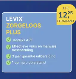 Levix Computershop LEVIX ZORGELOOS PLUS aanbieding