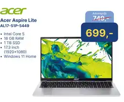 Levix Computershop Acer Aspire Lite AL17-51P-5449 aanbieding