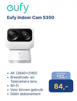 Levix Computershop Eufy Indoor Cam S350 aanbieding