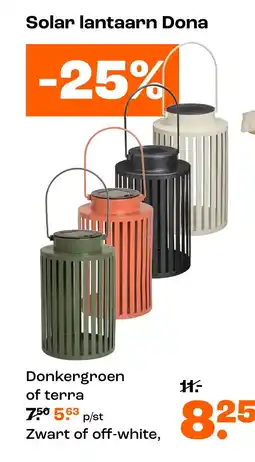 Kwantum Bekijk solar lantaarn Dona aanbieding