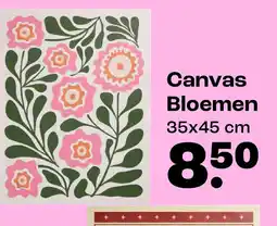 Kwantum Bekijk canvas bloemen aanbieding
