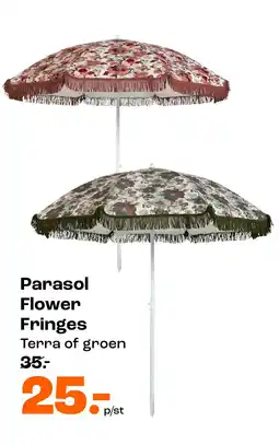 Kwantum Bekijk parasol Flower fringes aanbieding