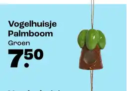 Kwantum Bekijk vogelhuisje palmbooml aanbieding