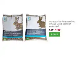Intratuin Intratuin konijnenvoeding. Inhoud 5 kilo, korrel of gemengd. aanbieding