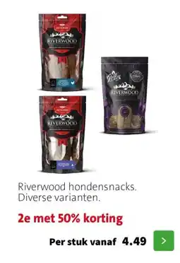 Intratuin Riverwood hondensnacks. Diverse varianten. aanbieding