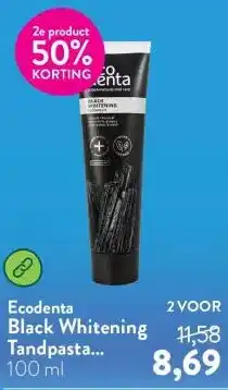Holland & Barrett Black Whitening Tandpasta Houtskool aanbieding