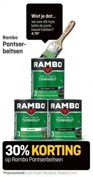 Rambo Pantser- beitsen