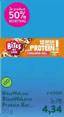 Holland & Barrett BitesWeLove Protein Bar Cinnamon Roll aanbieding