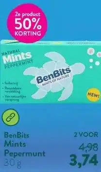 Holland & Barrett Mints Pepermunt aanbieding
