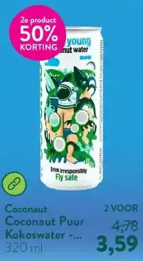 Holland & Barrett Coconaut Puur Kokoswater - 320ml aanbieding