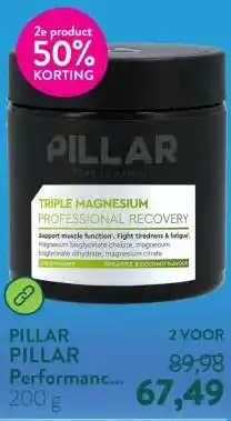Holland & Barrett PILLAR Performance Triple Magnesium Professional Recovery Poeder Kokos & Ananas aanbieding