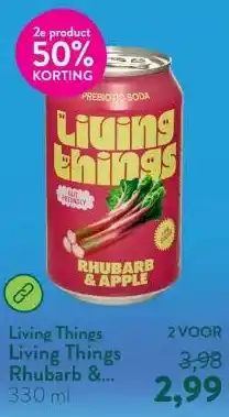 Holland & Barrett Living Things Rhubarb & Apple aanbieding