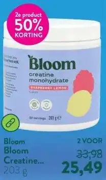 Holland & Barrett Bloom Creatine Monohydrate Raspberry Lemon - 203g aanbieding