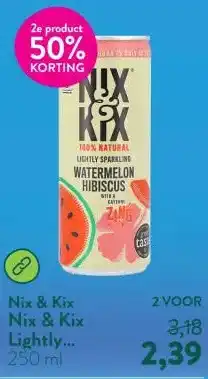 Holland & Barrett Nix & Kix Lightly Sparkling Watermelon Hibiscus Drink aanbieding