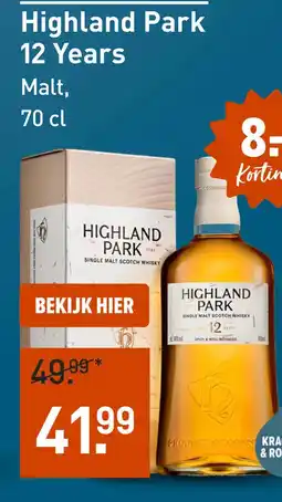 Gall & Gall Highland Park 12 Years 70CL aanbieding